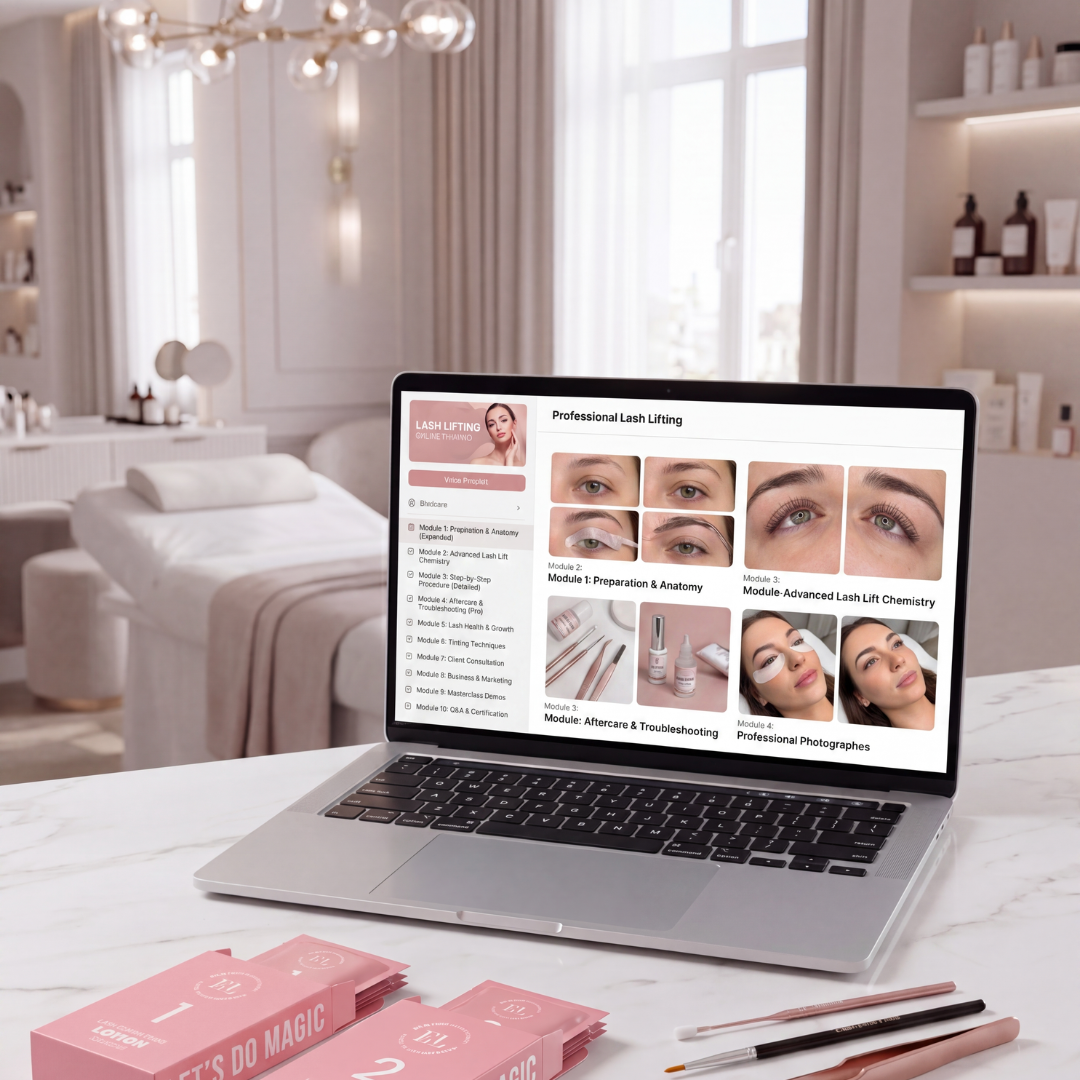 Wimpernlifting Online Schulung