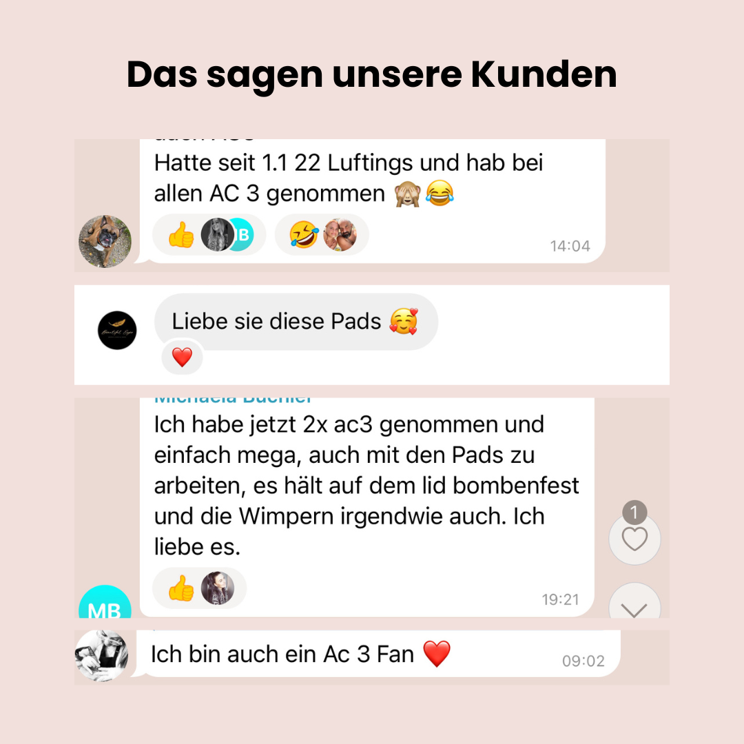 Silikon Pads by Ana Ceni Mix Box in Transparent Silber Glitzer