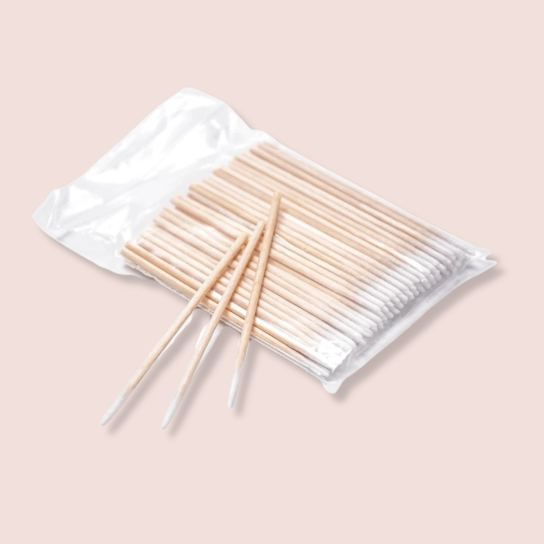 Feine kurze Wattestäbchen - 400 Stück