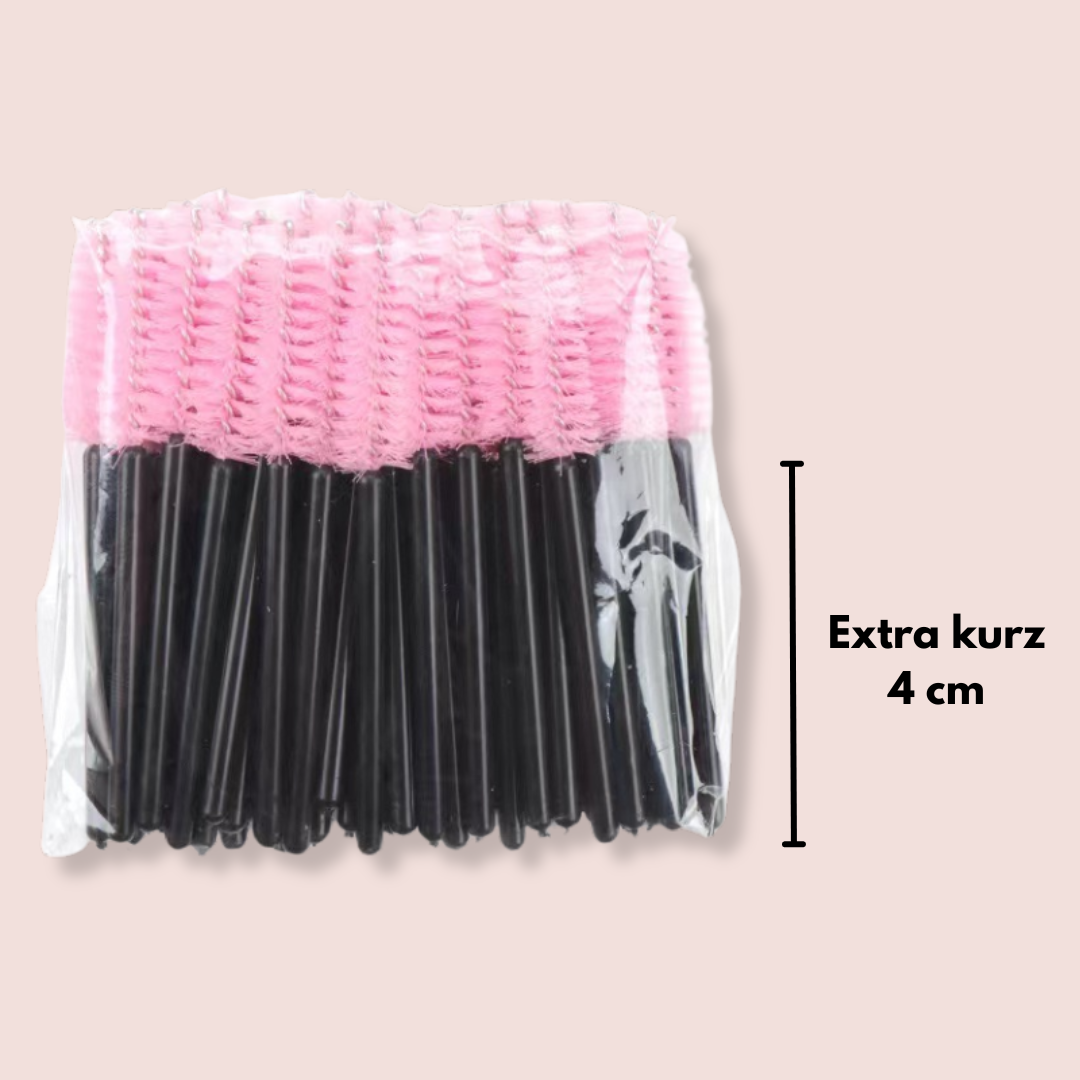 Extra kurze Einweg Wimpernbürsten 100 Stück