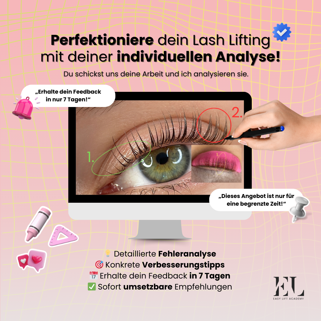 Perfektioniere dein Lash Lifting mit deiner individuellen Analyse