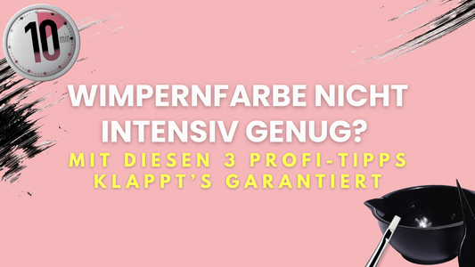 Wimpernfarbe nicht intensiv genug? Profi Tipps
