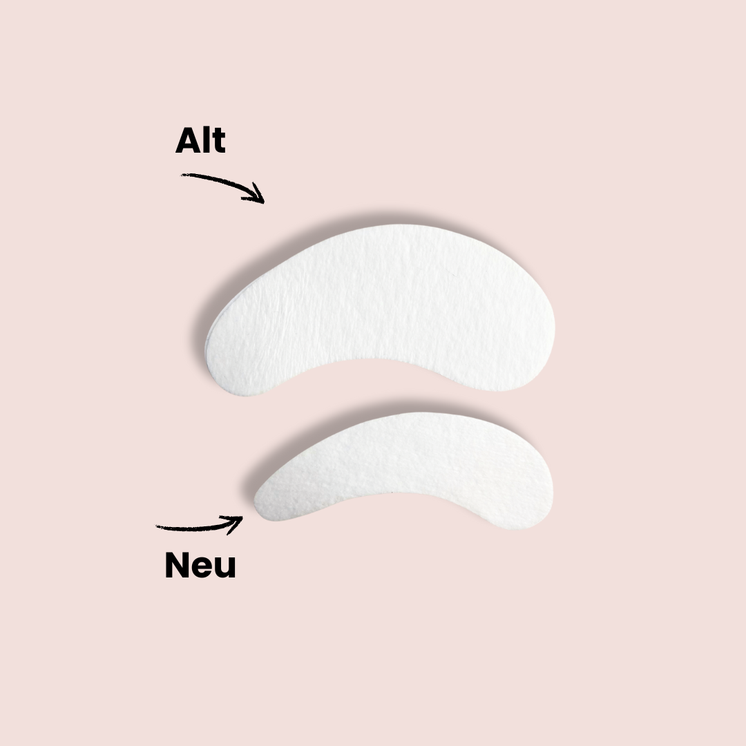 Alte und neue Augenpads für das Wimpernlifting im Vergleich
