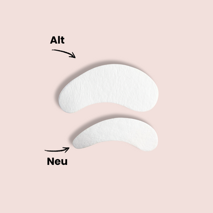 Alte und neue Augenpads für das Wimpernlifting im Vergleich