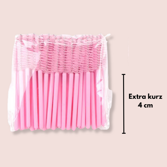 Extra short disposable eyelash brushes 100 pieces