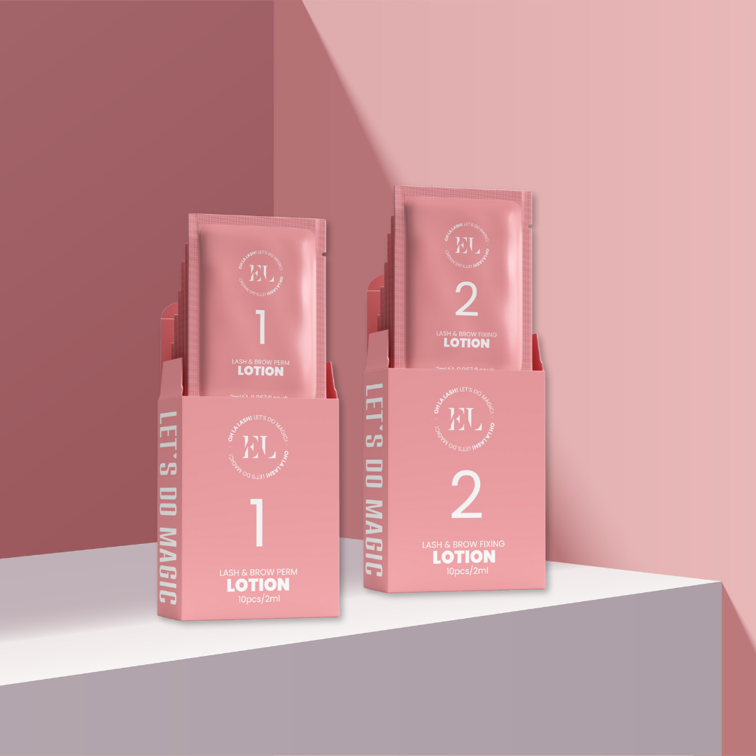 EasyLift Pro Lash und Brow Lifting Lotion Set – professionelle Wimpernlifting Produkte für Studioanwendungen