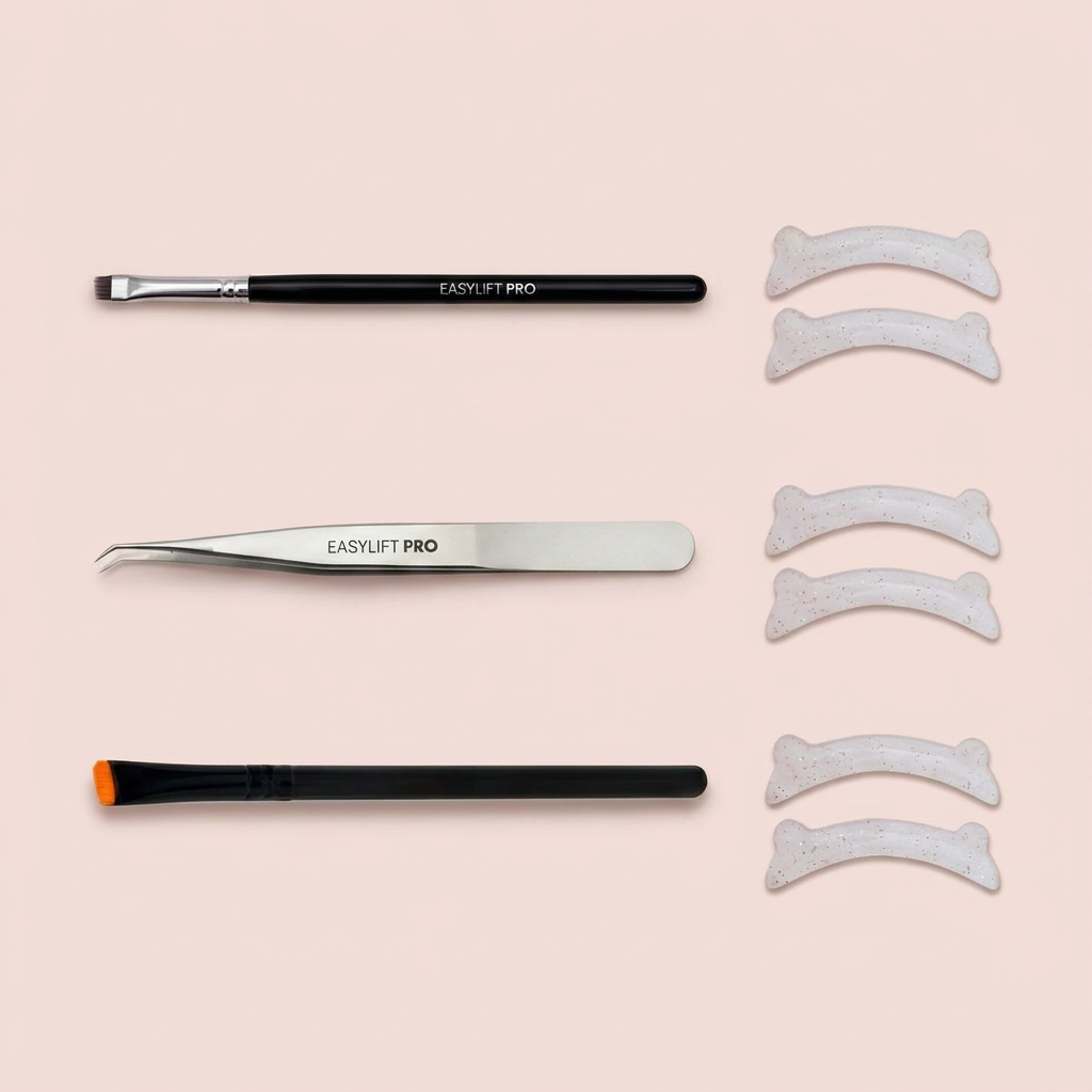 Professionelle Tools für Lash & Brow Lifting zur präzisen Ausrichtung, Kontrolle und gleichmäßigen Spannung im Studio
