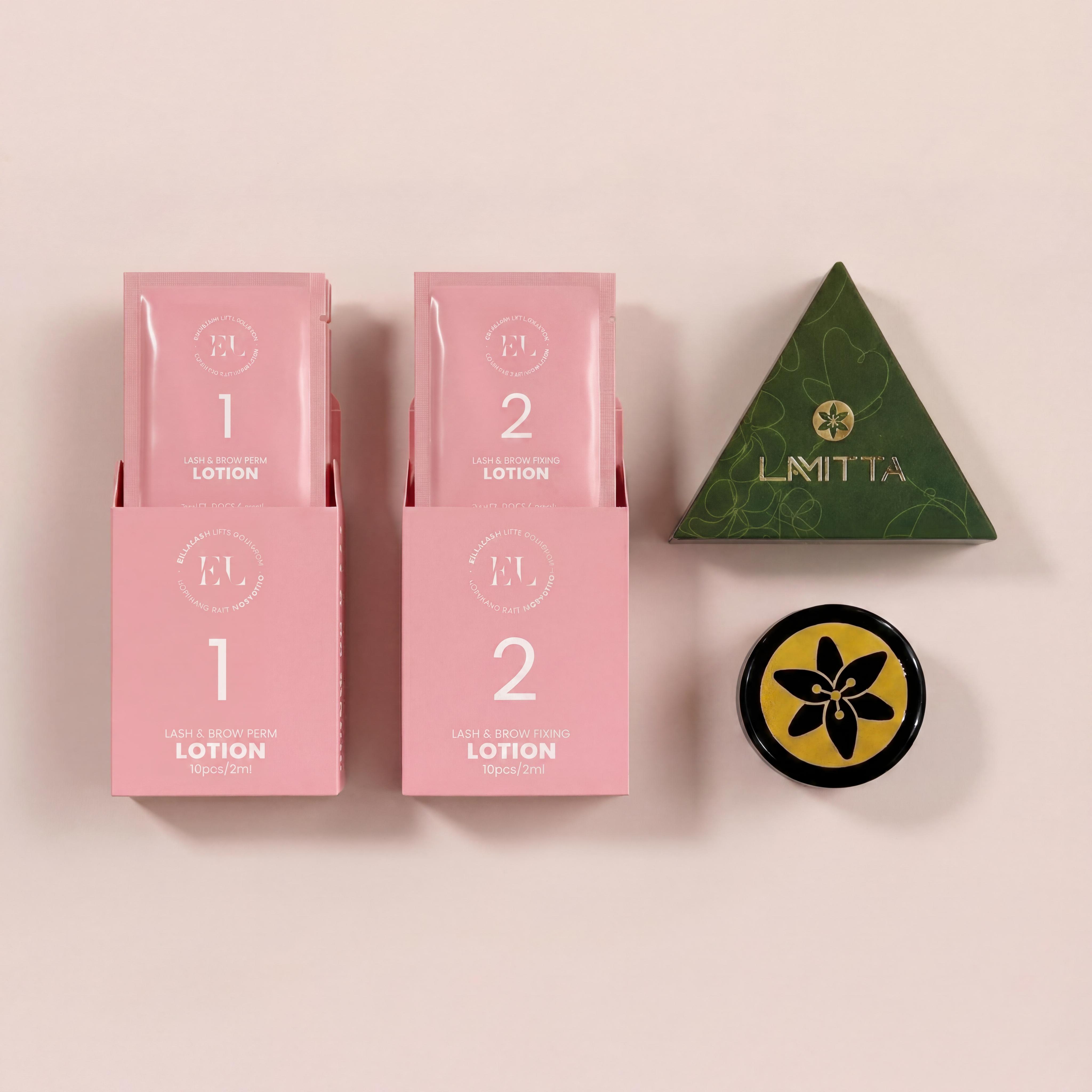 Refill System für Lash &amp; Brow Lifting mit 10er Lotionen und Fixierung für regelmäßige Anwendungen im Studio