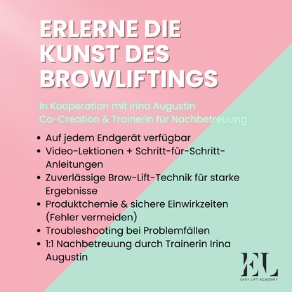 EasyLiftAcademy: Die umfangreichste Brow Lift Online Schulung