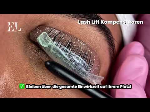 Wimpernlifting - Kompensatoren, die über die gesamte Einwirkzeit auf ihrem Platz bleiben
